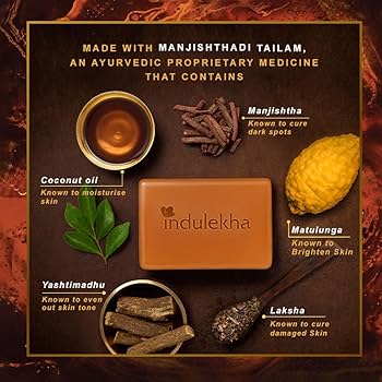 Indulekha Ayurvedic Proprietary Medicine Soap Pack - Image 2