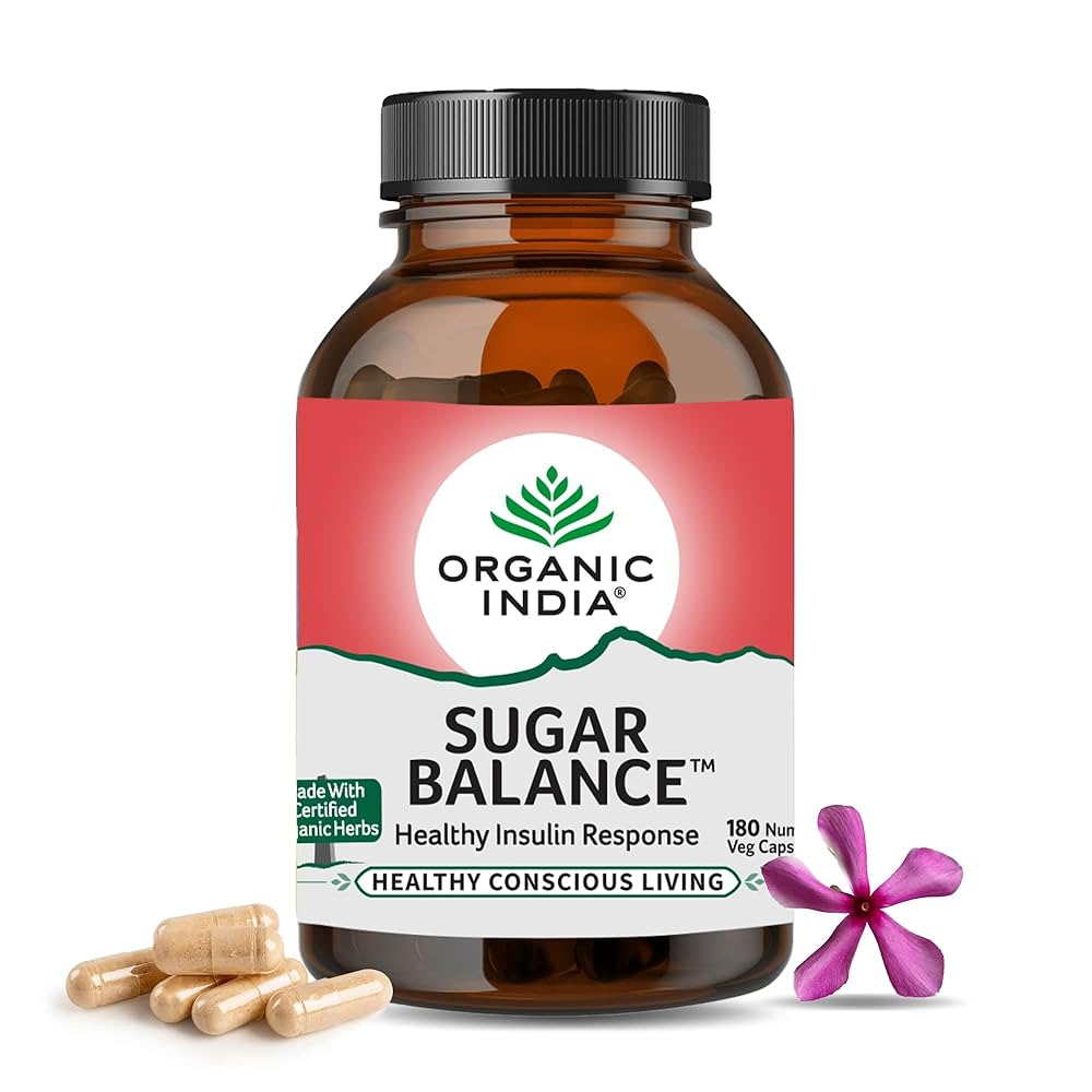 Organic India Sugar Balance Veg Capsule - Image 2