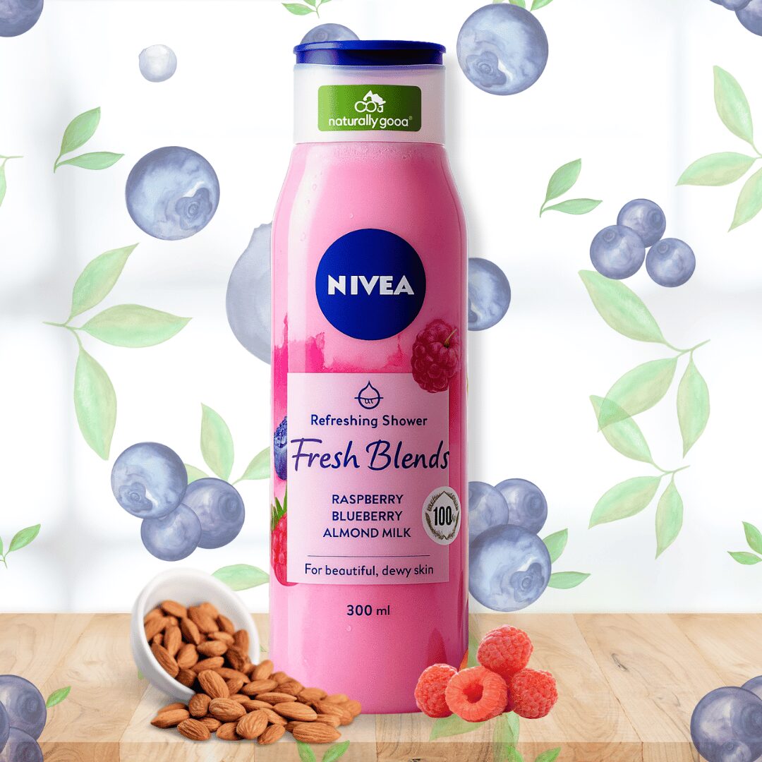 NIVEA Fresh Blends Raspberry Body Wash
