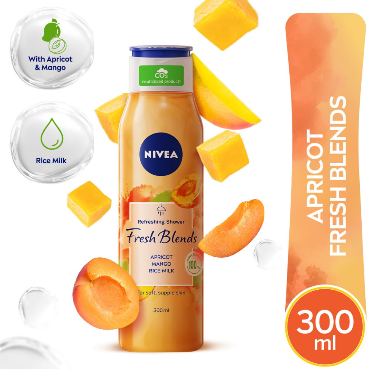 Nivea Fresh Blends Apricot Mango & Rice Milk Shower Gel