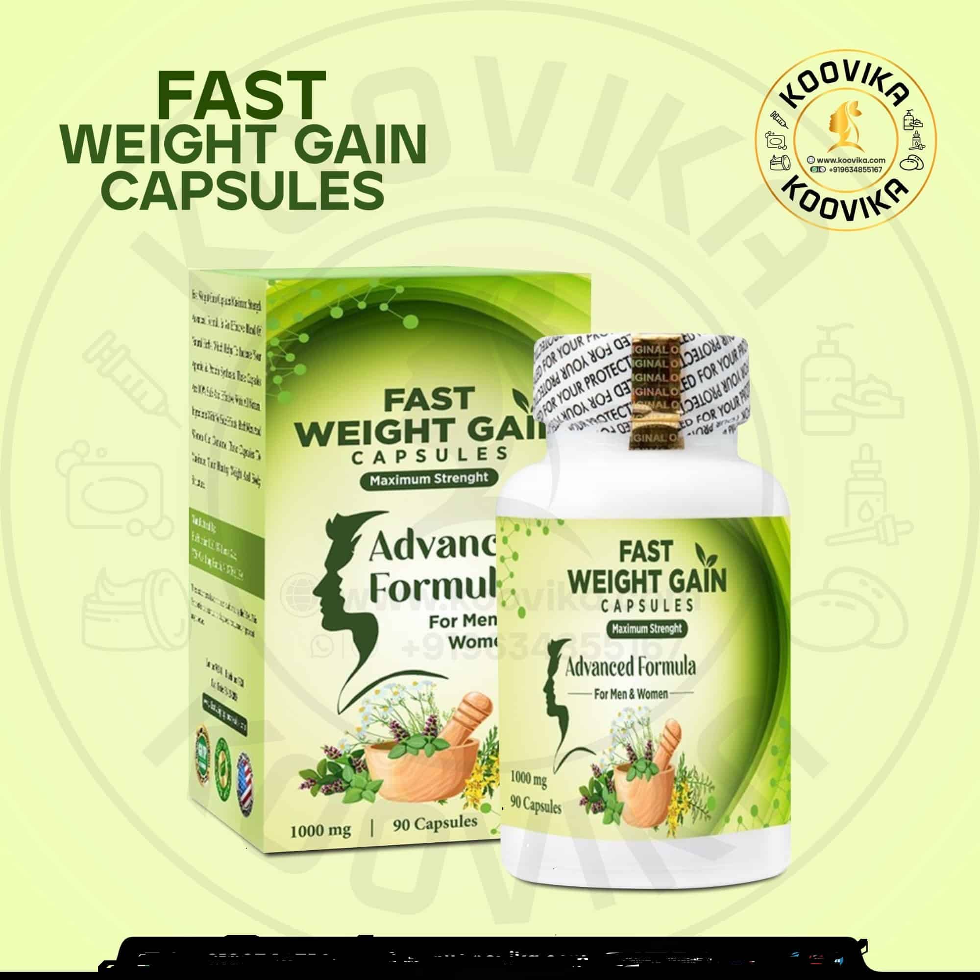 Vesco Pharma Fast Weight Gain Capsules Advanced Formula For Men & Women
